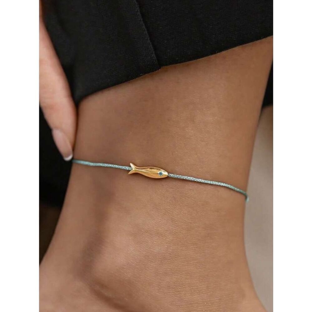 Delicate Gold Fish Anklet A1749